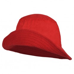 CAPPELLO REVERSIBILE IN POLIESTERE E PILE Rosso