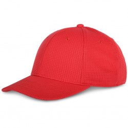 CAPPELLINO GOLF 6 PANNELLI IN 100% POLIESTERE R (rosso)