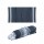 TELO DA MARE E PAREO STILE FOUTA IN COTONE RICICLATO 100% (170 Blu navy