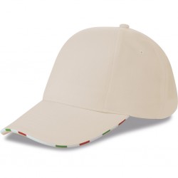 CAPPELLINO 6 PANNELLI RUOTATI CON BANDIERA ITALIANA Natural