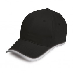 CAPPELLINO 6 PANNELLI REFLEX IN 100% COTONE Nero