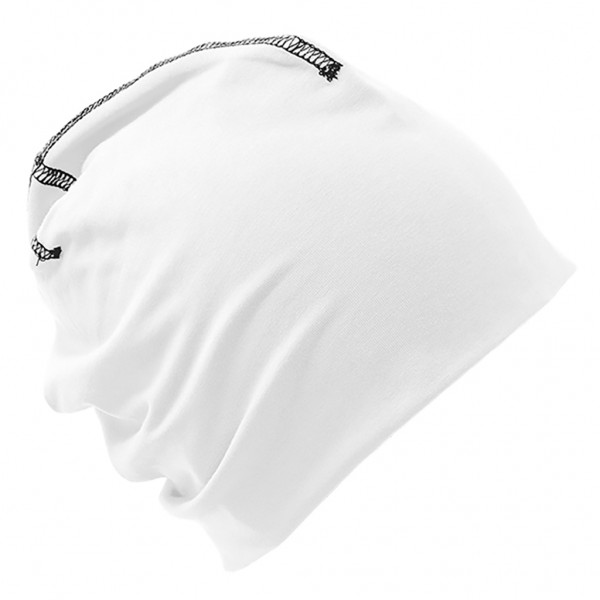 CAPPELLINO JERSEY IN 95% POLIESTERE - 5% SPANDEX Bianco