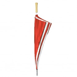 OMBRELLO GOLF MAXI 30” IN NYLON 190T Bianco/Rosso