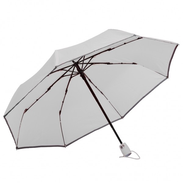 OMBRELLO MINI 21” AUTOMATICO IN METALLO E PONGEE  RPET 190T B (bianco)