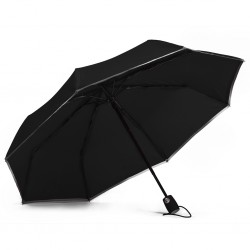 OMBRELLO MINI 21” AUTOMATICO IN METALLO E PONGEE  RPET 190T N (nero)