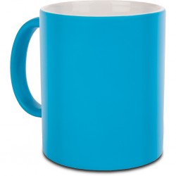 TAZZA IN CERAMICA COLORI FLUO 320 ML (GRADO A) Sky blue