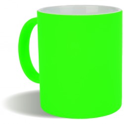 TAZZA IN CERAMICA COLORI FLUO 320 ML CONFEZIONE SINGOLA IN SCATOLINA DI CARTONCINO Verde Acido