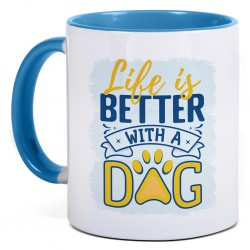 TAZZA IN CERAMICA 320 ML (GRADO A) Sky blue