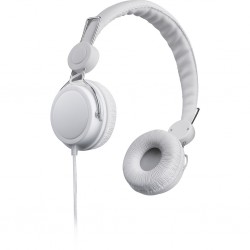 CUFFIE STEREO CON MICROFONO IN PLASTICA E METALLO Bianco