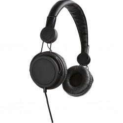 CUFFIE STEREO CON MICROFONO IN PLASTICA E METALLO Nero