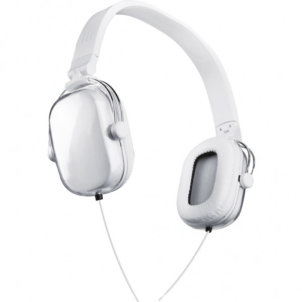 CUFFIE STEREO IN PLASTICA E METALLO Bianco