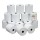 Rotolo registratore cassa - 57,5 mm x 20 m - 60 gr - diametro esterno 50 mm - anima 12 mm - carta pura cellulosa - Sabacart - blister 10 pezzi