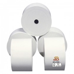 Rotolo per distributore self service - 59,5 mm x 85 m - 70 gr - diametro esterno 87 mm - anima 12 mm - carta termica BPA free - Sabacart