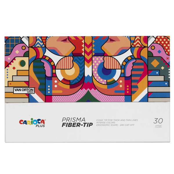 Pennarello Prisma - punta 3,7 mm - colori assortiti - Carioca Plus - conf. 30 pezzi Pennarello Prisma - punta 3,7 mm - colori assortiti - Carioca Plus - conf. 30 pezzi