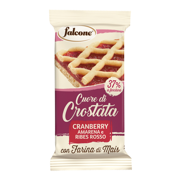 Cuor di crostata cranberry, amarena e ribes rosso - 60 gr - Falcone Cuor di crostata cranberry, amarena e ribes rosso - 60 gr - Falcone