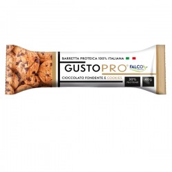 Barretta proteica GustoPro - cioccolato fondente/cookie - 40 gr - Falco