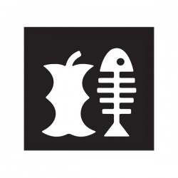 Etichetta adesiva raccolta differenziata - con icona 