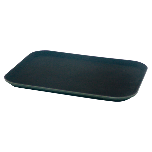 Vassoio rettangolare antiscivolo - 25 x 35 cm - PP - nero - Leone Vassoio rettangolare antiscivolo - 25 x 35 cm - PP - nero - Leone