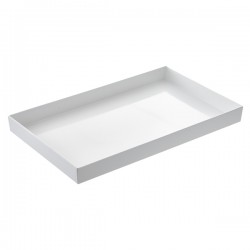 Vassoio Venezia - 32,5 x 17,6 x 6 cm - melamina - bianco - Leone