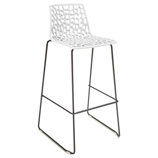 Sgabello Spider Fix - Nero opaco/bianco - Grandsoleil Sgabello Spider Fix - Nero opaco/bianco - Grandsoleil