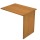 Allungo reversibile dx/sx per scrivanie Easy - 80 x 60 cm - con fianchi pannello - Noce chiaro