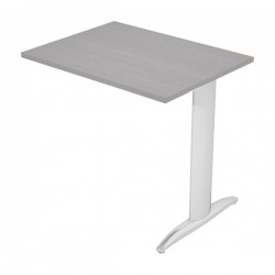 Allungo reversibile dx/sx per scrivanie Easy - 80 x 60 cm - Grigio/metal cromato