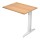 Allungo reversibile dx/sx per scrivanie Easy - 80 x 60 cm - Faggio/grigio alluminio