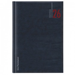 Libro prenotazioni ristorante 2027 - con copertina similpelle imbottita - 21 x 30 cm - blu