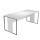 Scrivania singola Essence - 140 x 80 cm - Bianco - Gamba antracite