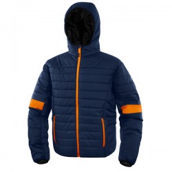 Piumino imbottito Bloom - taglia L - blu/arancio - Deltaplus