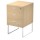 Cassettiera Essence - 3 cassetti - con supporto metal - 41,5 x 49,5 x 57,6 cm - Rovere/Bianco