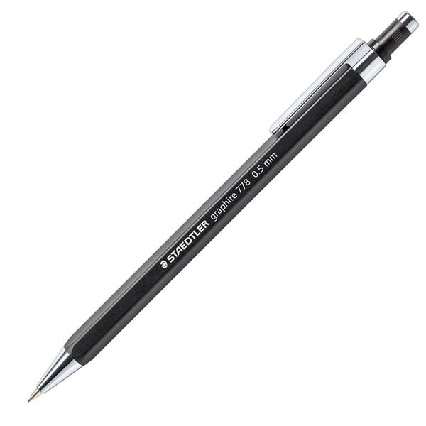 Portamine Grafite 778 - mina 0,5 mm - fusto nero opaco - Staedtler Portamine Grafite 778 - mina 0,5 mm - fusto nero opaco - Staedtler
