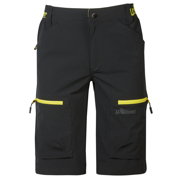 Bermuda Ares - taglia M - nero/giallo - U-Power Bermuda Ares - taglia M - nero/giallo - U-Power