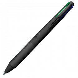 Penna a sfera 4 Multi Urban - punta 1,00 mm - 4 colori - all black - Osama