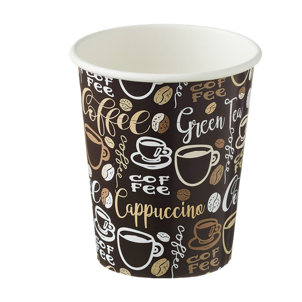Bicchiere monouso in carta Coffee - 240 ml - Leone - conf. 1000 pezzi Bicchiere monouso in carta Coffee - 240 ml - Leone - conf. 1000 pezzi