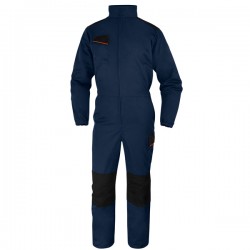 Tuta da lavoro M1CO2 - taglia XXL - twill/poliestere/cotone - blu/arancio - Deltaplus