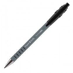 Penna a sfera a scatto Flexgrip Gel - punta 0,7 mm - nero - Papermate