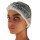Cuffie a clip plissettate - taglia unica - diametro 53 cm - PLP - bianco - Worker - conf. 100 pezzi