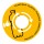 Coperchio raccolta plastica - per cestino 133R - diametro 38 cm - PVC - giallo - Cep