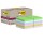 Blocco foglietti Post-it SuperSticky Green - 622R-SS12COL - 47,6 x 47,6 mm - carta riciclata - colori pastello assortiti - 70 fogli - Post-it - conf. 12 blocchi