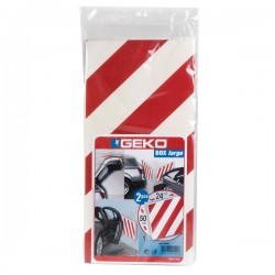Pannello antiurto adesivo BOX - 24 x 50 cm - EPE/LDPE - bianco/rosso - Geko - conf. 2 pezzi