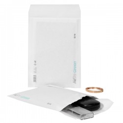 Busta imbottita AirPro Green - D/14 (20 x 26,5 cm) - carta - bianco - Bong Packaging - conf. 100 pezzi