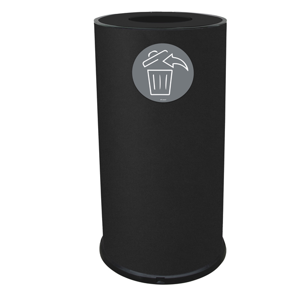 Contenitore per raccolta differenziata - 1 scomparto - 70 L - nero - Stilcasa Contenitore per raccolta differenziata - 1 scomparto - 70 L - nero - Stilcasa