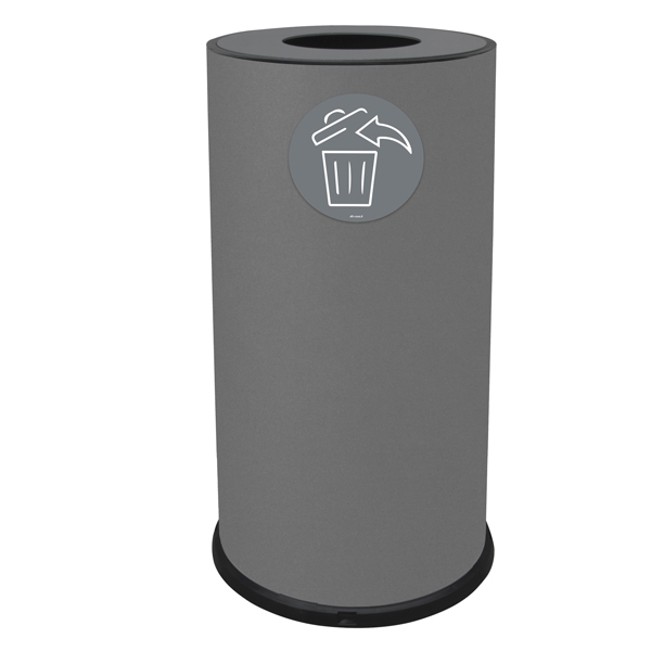 Contenitore per raccolta differenziata - 1 scomparto - 70 L - grigio - Stilcasa Contenitore per raccolta differenziata - 1 scomparto - 70 L - grigio - Stilcasa