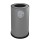 Contenitore tondo per raccolta differenziata - 1 scomparto - 100 L - grigio - Stilcasa