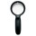 Lente di ingrandimento 1137 - diametro 7,5 cm - con led - nero - Lebez