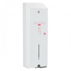 Dispenser assorbenti Artemis - 1 colonna - metallo verniciato - bianco - Mar Plast