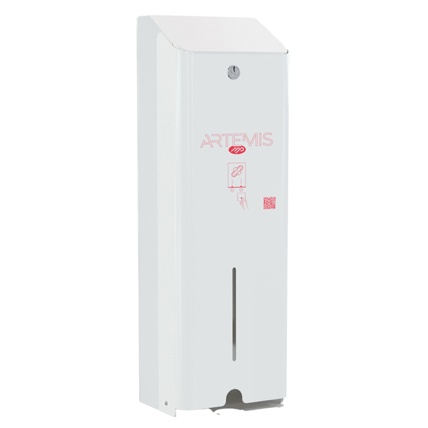 Dispenser assorbenti Artemis - 1 colonna - metallo verniciato - bianco - Mar Plast