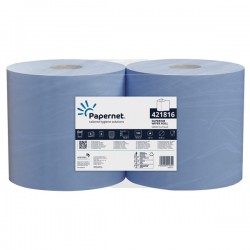 Bobina asciugatutto Superior - 3 veli - 19 gr - diametro 25 cm - 23,6 cm x 150 m - blu - Papernet