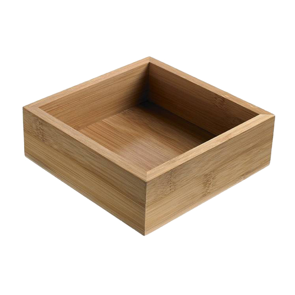 Contenitore buffet - 15,3 x 15,3 x 5 cm - bamboo - naturale - Leone Contenitore buffet - 15,3 x 15,3 x 5 cm - bamboo - naturale - Leone